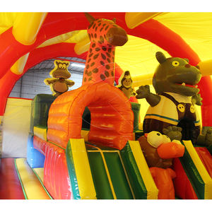 <span class=keywords><strong>Château</strong></span> gonflable à thème de parc animalier Maison gonflable Parcours d'obstacles pour terrain de jeu <span class=keywords><strong>Château</strong></span> gonflable avec toboggan d'escalade - Product Image 5