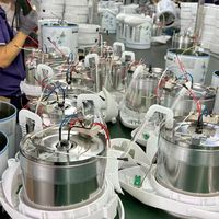 Bouilloire Électrique Sans Fil avec Fonction Réchauffement et Maintien au Chaud Automatique, en Acier Inoxydable, Capacité 2L, Design Portable pour Usage Domestique et Automobile