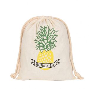 High King Best Selling Gift Fabric Packaging Eco Friendly Dust <b>Shoe</b> Cotton Pouch Muslin Drawstring Laundry Bag - Product Image 4