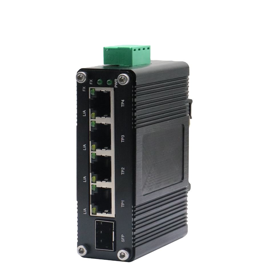 Industrial 4-Port 10/100Base-TX + 1-Port 100BASE-FX Ethernet Switch