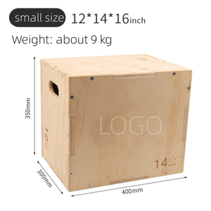 Caja de salto pliométrica de madera UNIQ 3 en 1, caja Plyo resistente para entrenamiento en <span class=keywords><strong>casa</strong></span> y <span class=keywords><strong>CrossFit</strong></span> - Product Image 2