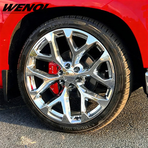 Wenqi 2026 Chrome Sneeuwvlok Velgen 20 22 24 26 Inch Velgen 6x139.7 Velgen voor Chevrolet Silverado 1500 GMC Denali Cadillac Escalade - Product Image 3