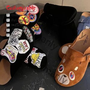 Zuecos Unisex de Moda en Cuero Genuino con Interior de Corcho para Hombre, Sandalias - Product Image 2