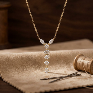 Collar con Colgante de Diamante Cultivado en Laboratorio de Múltiples Formas, Chapado en Oro, Joyería Fina, Regalo, Colgante de Diamante Cultivado en Laboratorio con Corte Elegante - Product Image 2