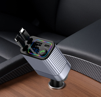 Lecteur MP3 de voiture Q9B avec Bluetooth 5.3 sans fil et émetteur FM, câble d'extension cinq en un, chargeur de téléphone portable PD20W