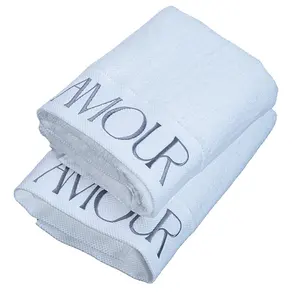 Factory Wholesale Star Hotel Standard Hotel Towel Set High Quality 100% Cotton Soft Bath Hand Towel Set Custom Logo