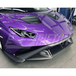 Para Lamborghini Huracan STO, actualización de piezas de parachoques delantero de fibra de carbono brillante - Product Image 5
