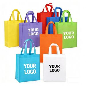 Recyclable Non Woven Cheap Tote Bags Custom Eco Friendly Printed Fabric Reusable Shopping With Logo Grocery Non-Woven Bag - Product Image 1