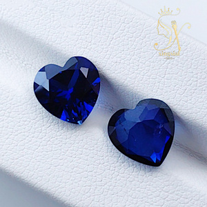 Precio al por mayor, <span class=keywords><strong>piedra</strong></span> preciosa sintética suelta <span class=keywords><strong>de</strong></span> <span class=keywords><strong>zafiro</strong></span> <span class=keywords><strong>azul</strong></span>, 5*5mm a 15*15mm, <span class=keywords><strong>piedra</strong></span> preciosa <span class=keywords><strong>de</strong></span> corte <span class=keywords><strong>de</strong></span> corazón, <span class=keywords><strong>piedra</strong></span> <span class=keywords><strong>de</strong></span> <span class=keywords><strong>zafiro</strong></span> <span class=keywords><strong>azul</strong></span> real - Product Image 1