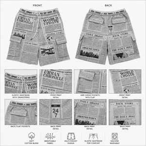 Shorts Homme OEM Streetwear Graphiques Personnalisés avec Poches – Nouveauté Épaisse et Tendance - Product Image 3