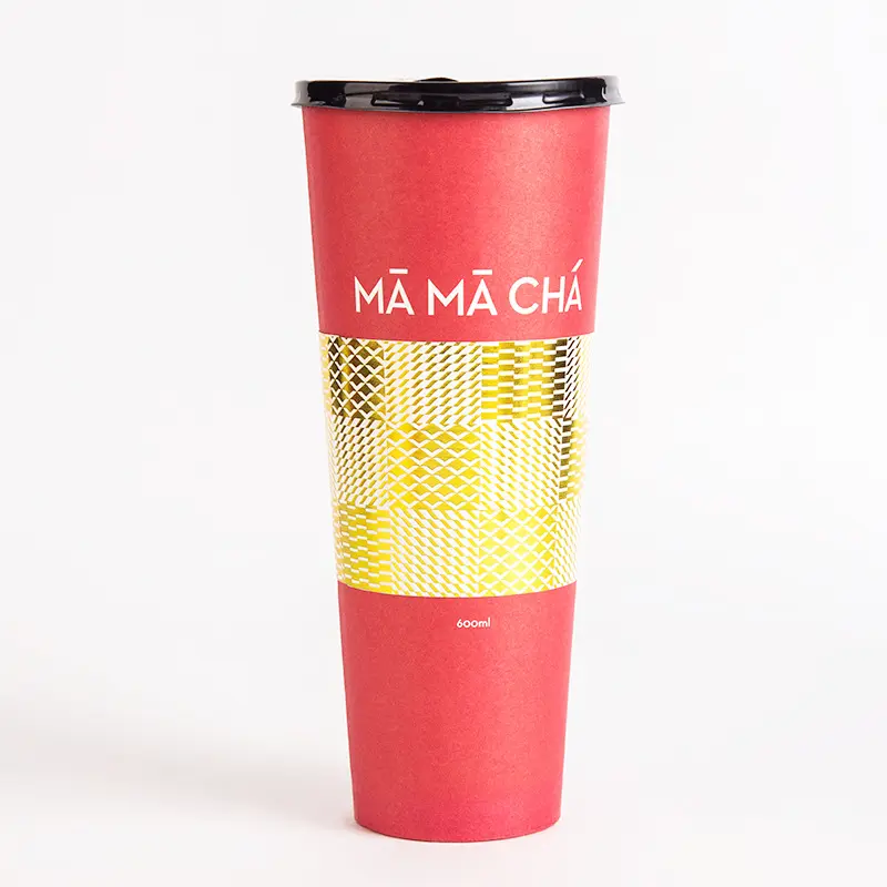 Customized logo printing Blind Box Gift Draw Cup for bubble tea coffee paper cup