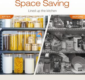 Frascos de Vidrio para Almacenamiento de Alimentos, Recipientes de Primera Calidad para la Conservación de Alimentos - Product Image 5