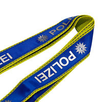 Porte-badge personnalisé par sublimation avec cordon, taille sur mesure, design coloré, style tendance, accessoires à boucle en polyester