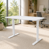 Bureau debout à moteur unique, cadre de bureau ergonomique réglable en hauteur, bureau électrique assis-debout, mobilier de bureau à domicile, table d'ordinateur