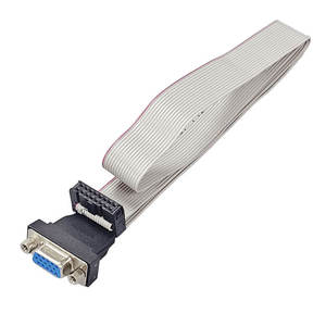 Conector D-SUB Hembra de 15 Pines IDC de 16 Pines con Cable Plano de 28AWG, Conjunto de Cableado para Equipos de Automatización Industrial - Product Image 1