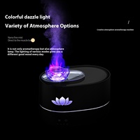 Hxtc88 Home Office Room Parfum électrique Huile essentielle Parfum Humidificateur d'air Machine d'aromathérapie Diffuseur d'arôme de fleur de Lotus