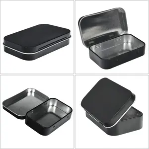 Hot Sale Custom Metal Box Rectangle Case Metal Packaging Multifunction Food Grade Tin Container