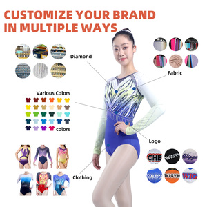 Leotardos de Gimnasia sin Mangas de Alta Calidad al por Mayor para Niñas con Logotipo Personalizado - Product Image 3