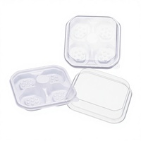 Boîte d'emballage transparente en PET pour pâtisserie chinoise, gâteau aux quatre céréales, fleur de jujube, gâteau de lune doré, boîte jetable pour pâtisseries occidentales