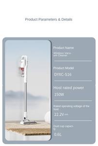 Aspiradora Inalámbrica Sin Bolsa <span class=keywords><strong>Daewoo</strong></span> de Alta Potencia, Gran Succión, Multifuncional, con Filtro HEPA, para Uso en Seco y Húmedo - Product Image 6