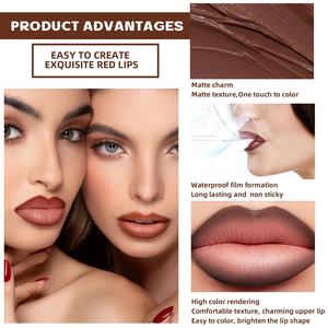 Votre Logo Tapered Lip Liner Brown Lip Pencil Contour Lipstick Pout Long wear Precise 2 en 1 Lipliner Khol Eyeliner Lip Cosmetics - Product Image 3