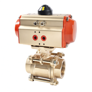 Vanne à bille pneumatique COVNA 90 jours, 1 pouce, 2 voies, 3 pièces, avec actionneur pneumatique à simple effet, vanne à bille pneumatique en acier inoxydable 316 - Product Image 5