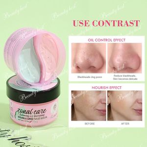 Factory Private Label Natural Facial Double Grid 300g Mud Mask Deep Cleansing Skincare Face Clay Mask With Salicylic Acid - Product Image 4