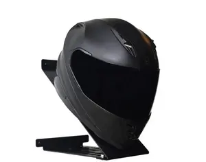 Держатель для шлема металлический черный настенный, вешалка для шлема, металлический держатель для мотоцикла