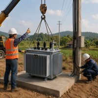 Transformador de Potencia Trifásico de Alta Tensión con Bobinado de Cobre Sumergido en Aceite para Proyectos de Subestaciones de Distribución Eléctrica