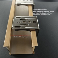 Accessoires de support de rideau à persiennes en bois, boucle de fixation interne en fer pour volet roulant, modèle B-1001, moderne et simple