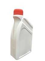 Bouteille de mesure d'huile HDPE blanche de 1 litre pour moteurs Conteneur de bouteille d'huile moteur 1L avec ligne de niveau de liquide