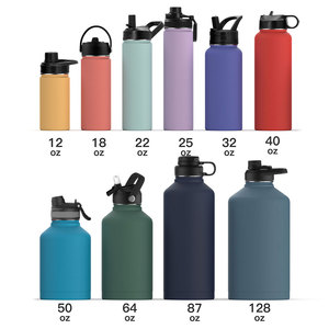 Bouteille d'eau isolée de sport autocollant coloré-liste de seau ornée de parcs nationaux gobelet de voyage en acier inoxydable - Product Image 5