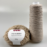 2026 Ukrain Hot Selling for People Crochet Thread 23% Alpaca Boucel Yarn Merino Wool Blend Yarn for Sweater and Baby Coat