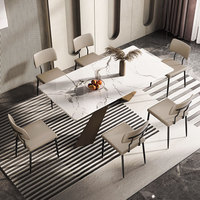 Chaise de salle à manger minimaliste moderne pour la maison, les cafés, les entreprises, les loisirs, le luxe léger, chaise de réception commerciale, style européen et américain
