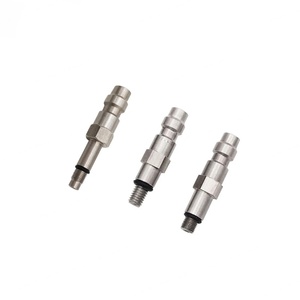 Adaptador de válvula de acero inoxidable HPA para pistolas de engranajes, conector macho Foster de desconexión rápida para herramientas neumáticas (versión estadounidense) - Product Image 1