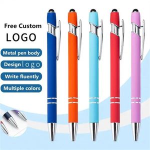 Promotion : Stylos multifonctions 3-en-1 en métal aluminium durable avec stylet et pointe tactile douce, personnalisables avec votre logo - Product Image 1