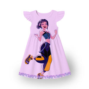 Disfraces de K-<span class=keywords><strong>Pop</strong></span> Demon Hunters en Oferta, Mira, Rumi, Zoy, Ropa de Dibujos Animados, Vestido de Princesa Estampado para Actuaciones - Product Image 3