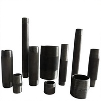 Tuyau en acier au carbone forgé de qualité supérieure, zingué, basse pression, norme ASME B16.11, certifié ISO9001, filetage double mâle 1/8"-6"