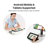 Moniteur de dessin LCD HUION Kamvas 12, connectable à un ordinateur, pour tutorat en ligne, peinture numérique
