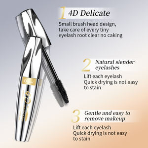 O'CHEAL <span class=keywords><strong>Mascara</strong></span> 4D Naturel et Volumateur Offrant des Propriétés <span class=keywords><strong>de</strong></span> Démaquillage Claires, Tridimensionnelles, Non-irritantes et Douces - Product Image 4