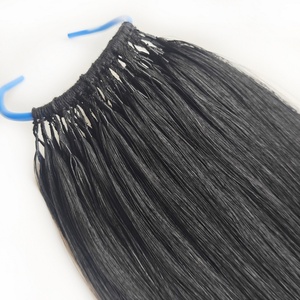 New Hàn Quốc thị trường máy Lông 100 Trinh Remy lớp biểu bì phần mở rộng tóc người từ Trung Quốc nhà máy - Product Image 5