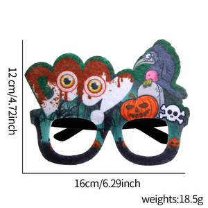 Nouveauté Lunettes d'Halloween Araignée Citrouille Accessoire de Cosplay pour Photobooth Monture de Lunettes Amusante de Dessin Animé pour Décoration de Fête Enfants et Adultes - Product Image 2