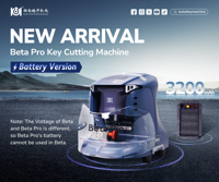 Nouvelle Arrivée Kukai Beta Pro Machine à Tailler les Clés Automatique Version sur Batterie – pour Fournitures de Serrurerie