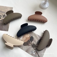 Pince à cheveux en plastique en forme d'arc semi-circulaire, style simple et polyvalent, pince requin élégante pour chignon, accessoires quotidiens
