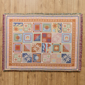 <b>Sofa</b> Cover Printed Geometric Pattern Polyester Cotton Washable Modern <b>Sofa</b> <b>Slipcover</b> Decorative Throw Blanket For Living Room - Product Image 4