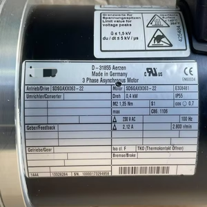 1 Pieza Motor Asíncrono de <span class=keywords><strong>3</strong></span> Fases Nuevo y Original Sdsgaxx063-22, 0.4kw, P045fb01c0-qb3, 71b14 Plc Automatización Industrial - Product Image 3