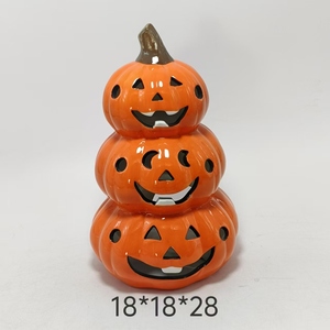 Decoración de escaparate de <span class=keywords><strong>calabaza</strong></span> de Halloween para centro comercial, <span class=keywords><strong>calabaza</strong></span> hueca de cerámica, estilo europeo moderno, tamaño personalizable - Product Image 6