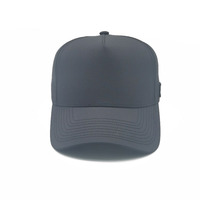 Casquettes de baseball noires en maille laser en polyester recyclé OEM ODM pour hommes
