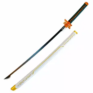 Kochou Shinobu (or) bambou tueur de démons Katana jouets Ninja Cosplay épée couteau d'entraînement enfants jouet épée vente en gros 75cm 104cm