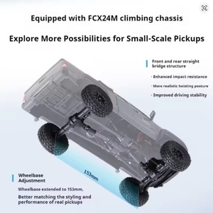 รถบังคับวิทยุปี 2025 Fms Tacoma Simulation 1/24 รถปีนเขาบังคับวิทยุ รถออฟโรด Fcx24m ของเล่นเด็ก ของขวัญ - Product Image 6